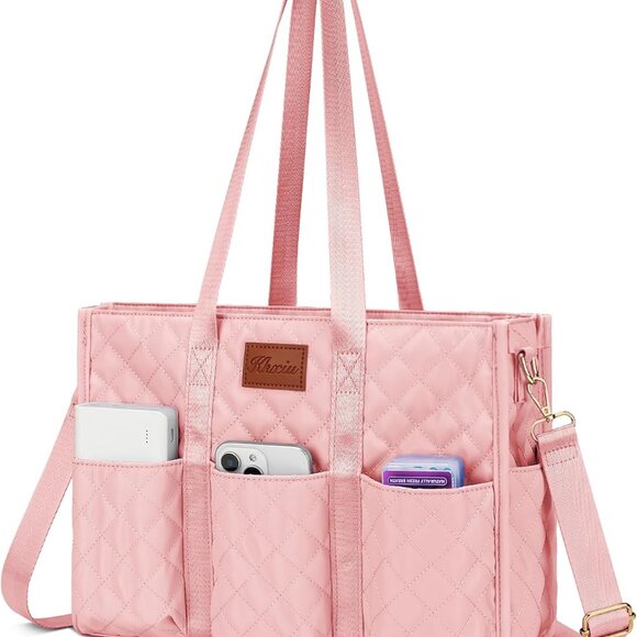 Water Resistant Tote Bag Nylon 17 Pockets Zipper Closure for Work School Nurses - Picture 1 of 7
